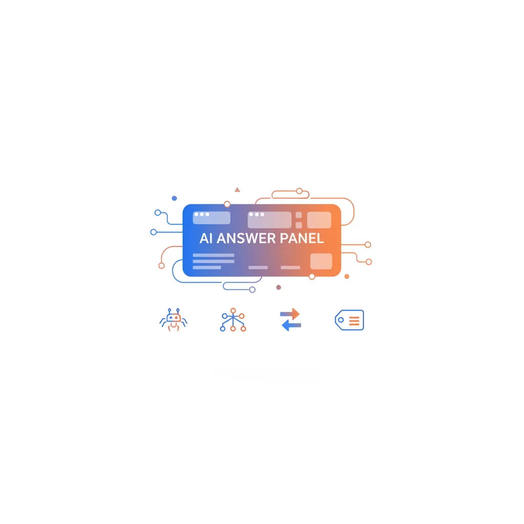 robots.txt·사이트맵·canonical·메타태그 등 AI 검색을 위한 기술 세팅 개념 시각화